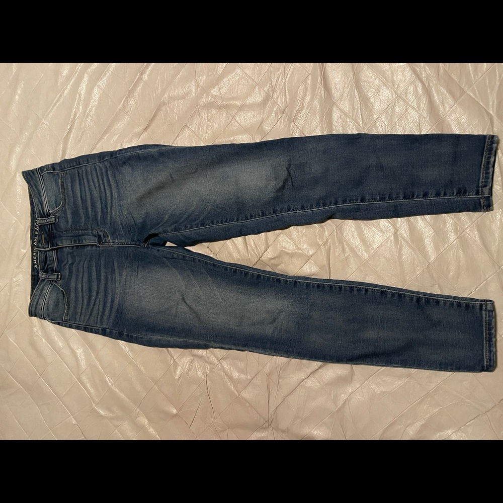 American eagle super high rise skinny jeans